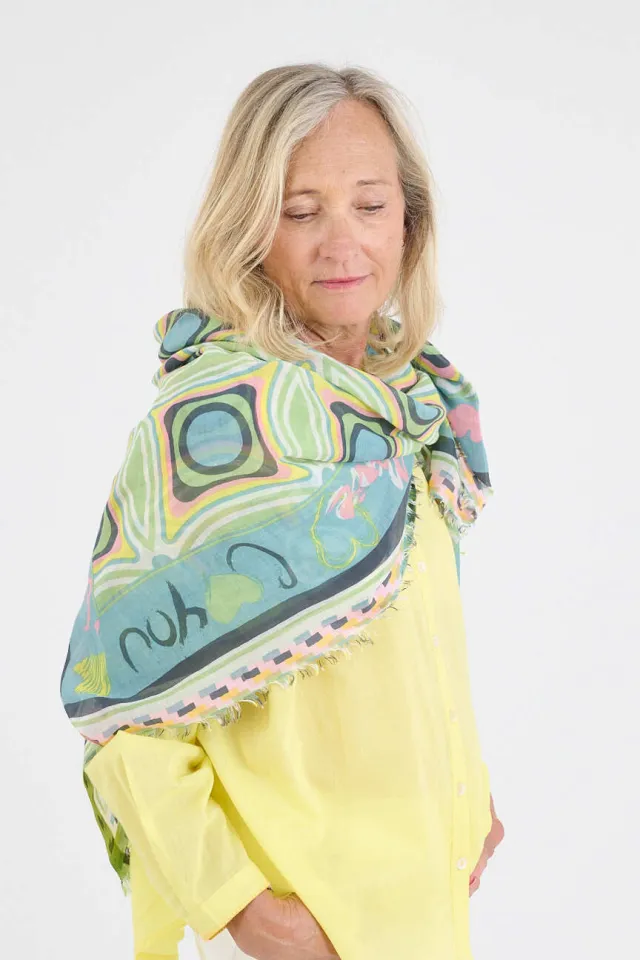 Large KARYN Cotton Squares | Story Topic