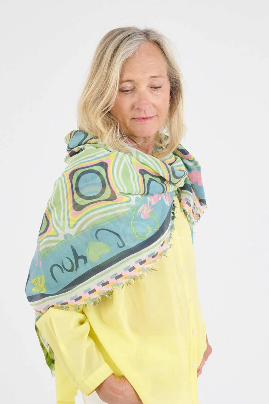Large KARYN Cotton Squares | Story Topic
