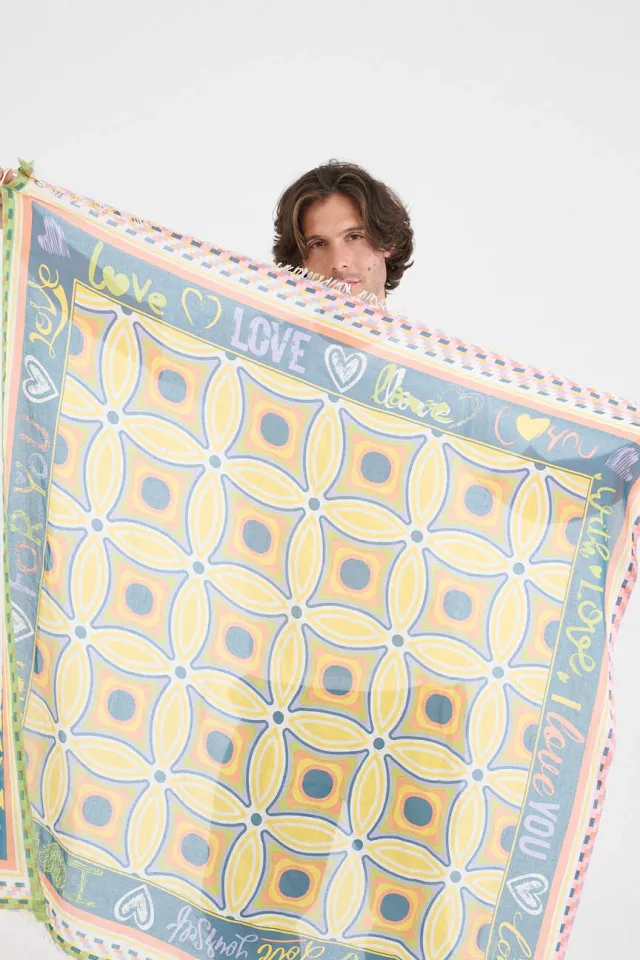 Large KARYN Cotton Squares | Story Topic