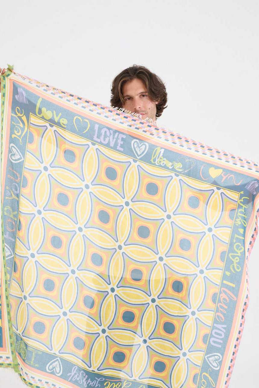 Large KARYN Cotton Squares | Story Topic
