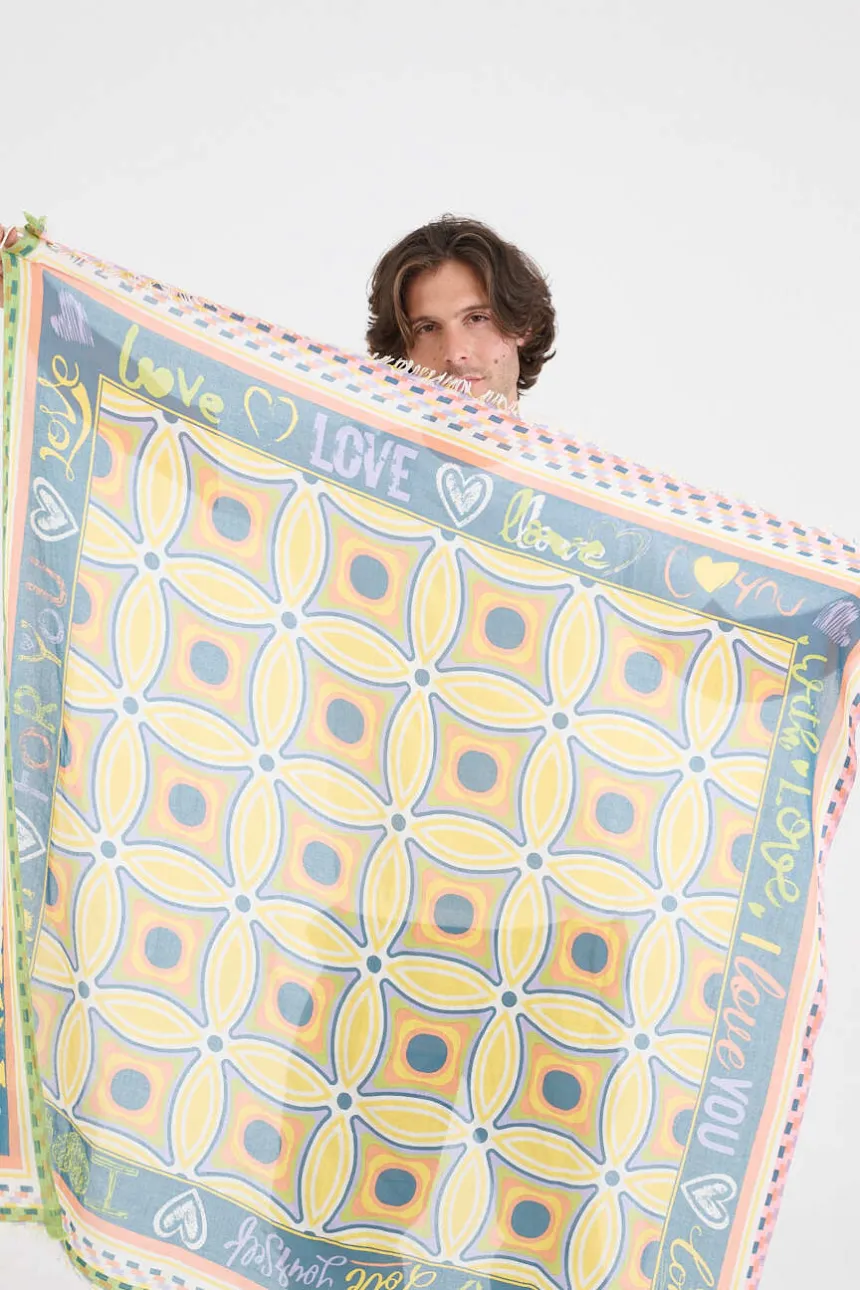Large KARYN Cotton Squares | Story Topic
