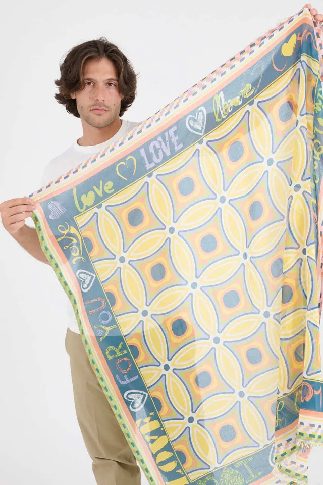 Large KARYN Cotton Squares | Story Topic