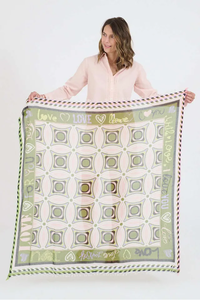 Large KARYN Cotton Squares | Story Topic