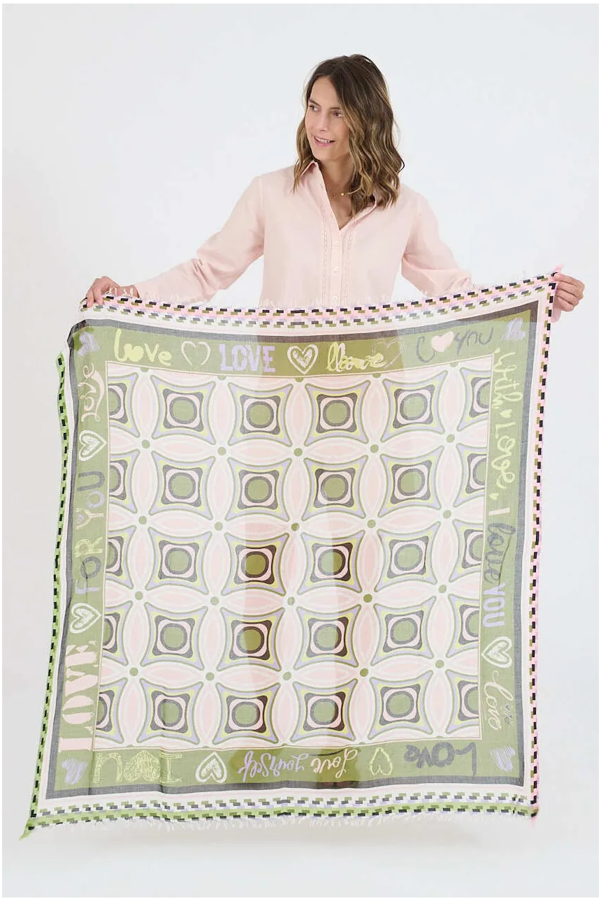Large KARYN Cotton Squares | Story Topic