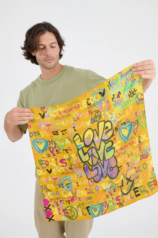 Small LOVE silk squares | Story Topic
