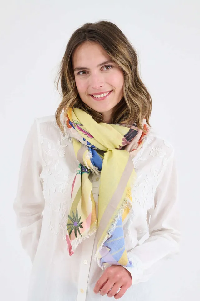 CALI MAX large squares in cotton, modal | Story Topic