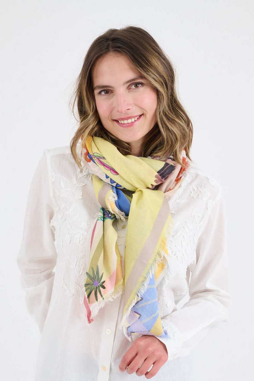 CALI MAX large squares in cotton, modal | Story Topic