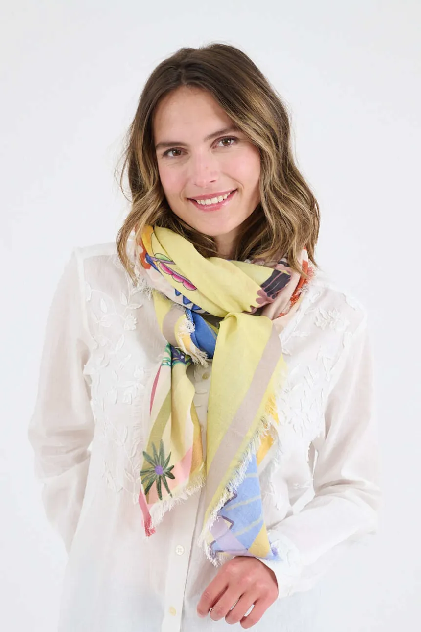CALI MAX large squares in cotton, modal | Story Topic