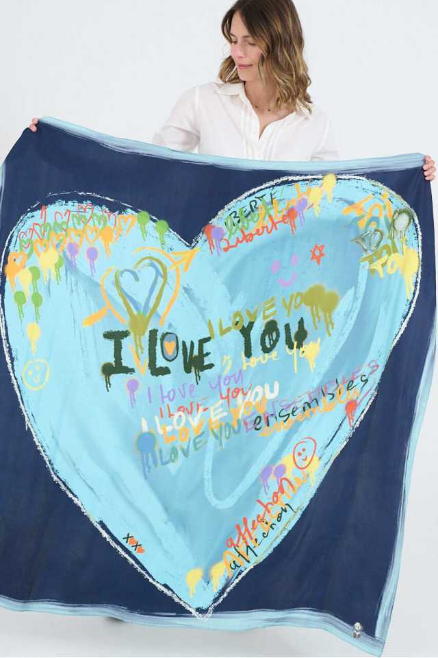 Large HEART BIG Silk Squares | Story Topic