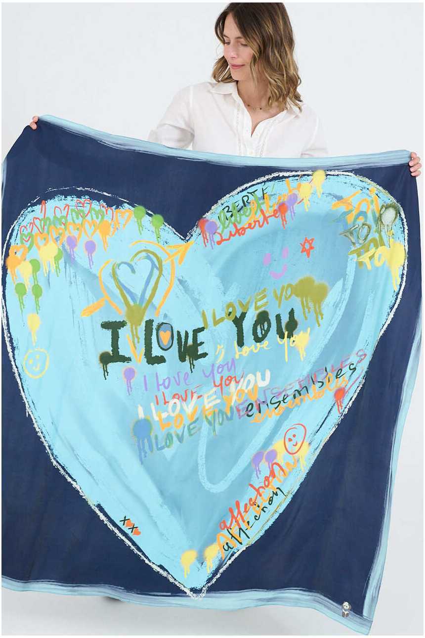 Large HEART BIG Silk Squares | Story Topic