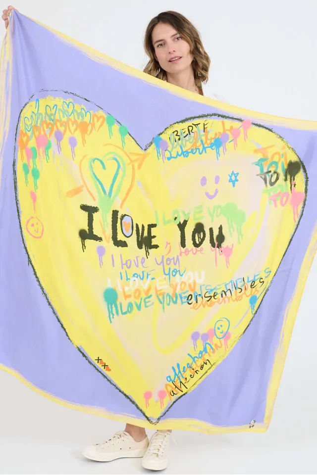 Large HEART BIG Silk Squares | Story Topic