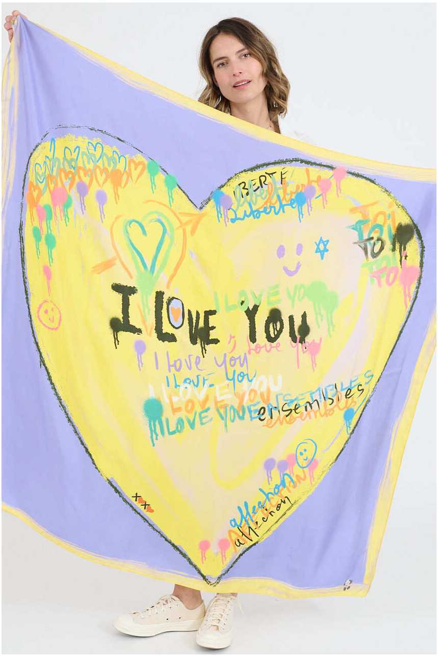 Large HEART BIG Silk Squares | Story Topic