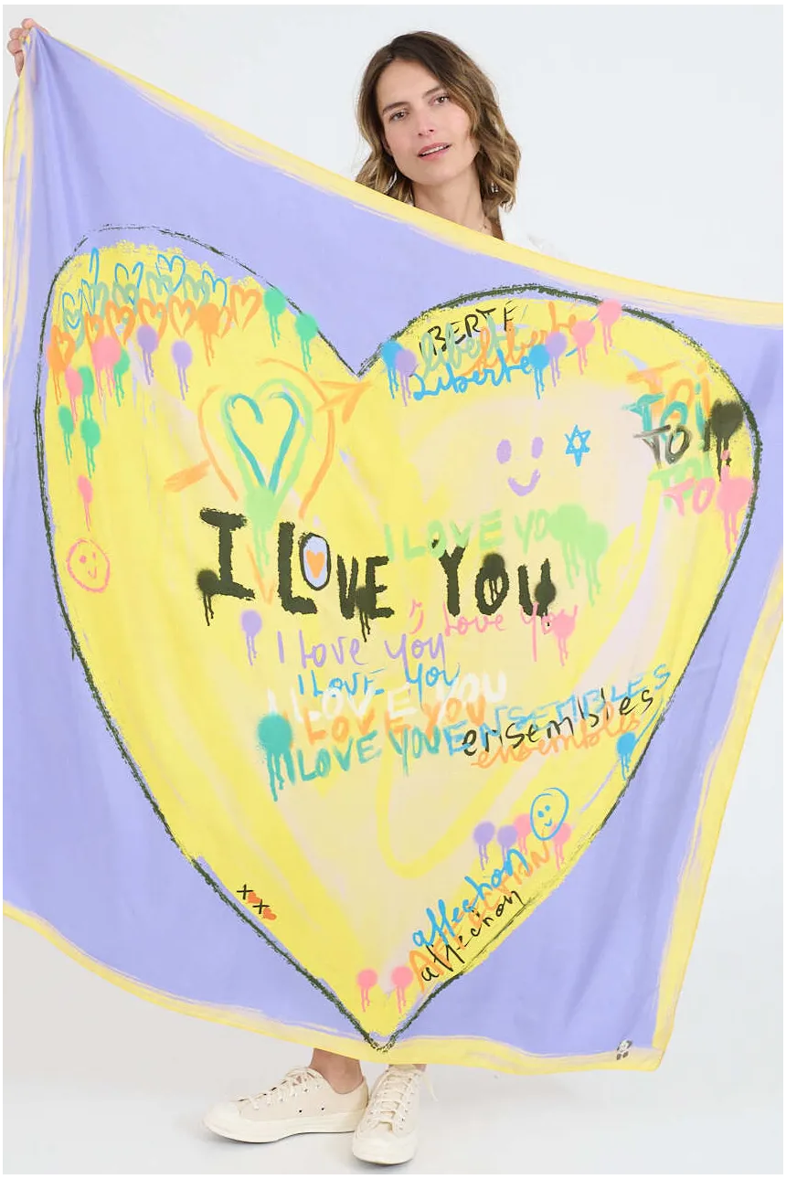 Large HEART BIG Silk Squares | Story Topic