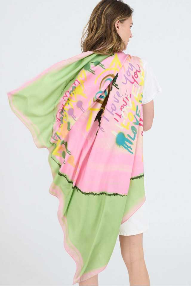 Large HEART BIG Silk Squares | Story Topic