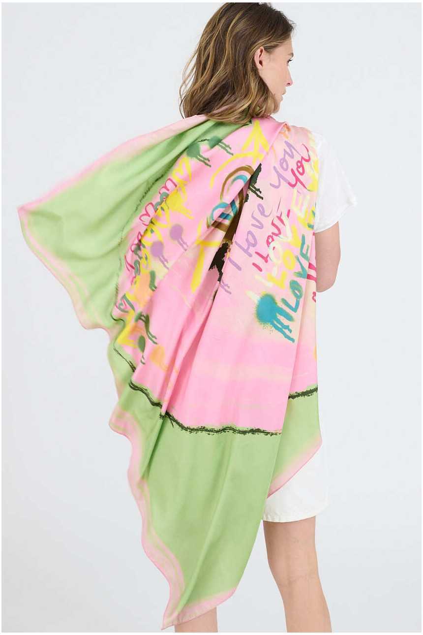 Large HEART BIG Silk Squares | Story Topic