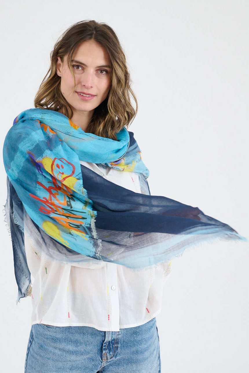 Large HEART MAX squares in modal, silk | Story Topic