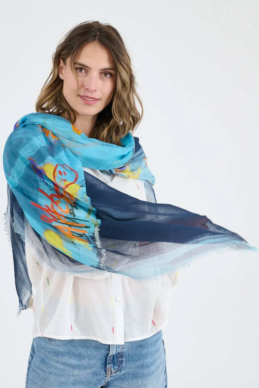 Large HEART MAX squares in modal, silk | Story Topic