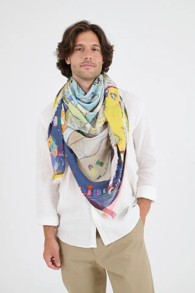 LUNA MAX large cotton modal squares | Story Topic