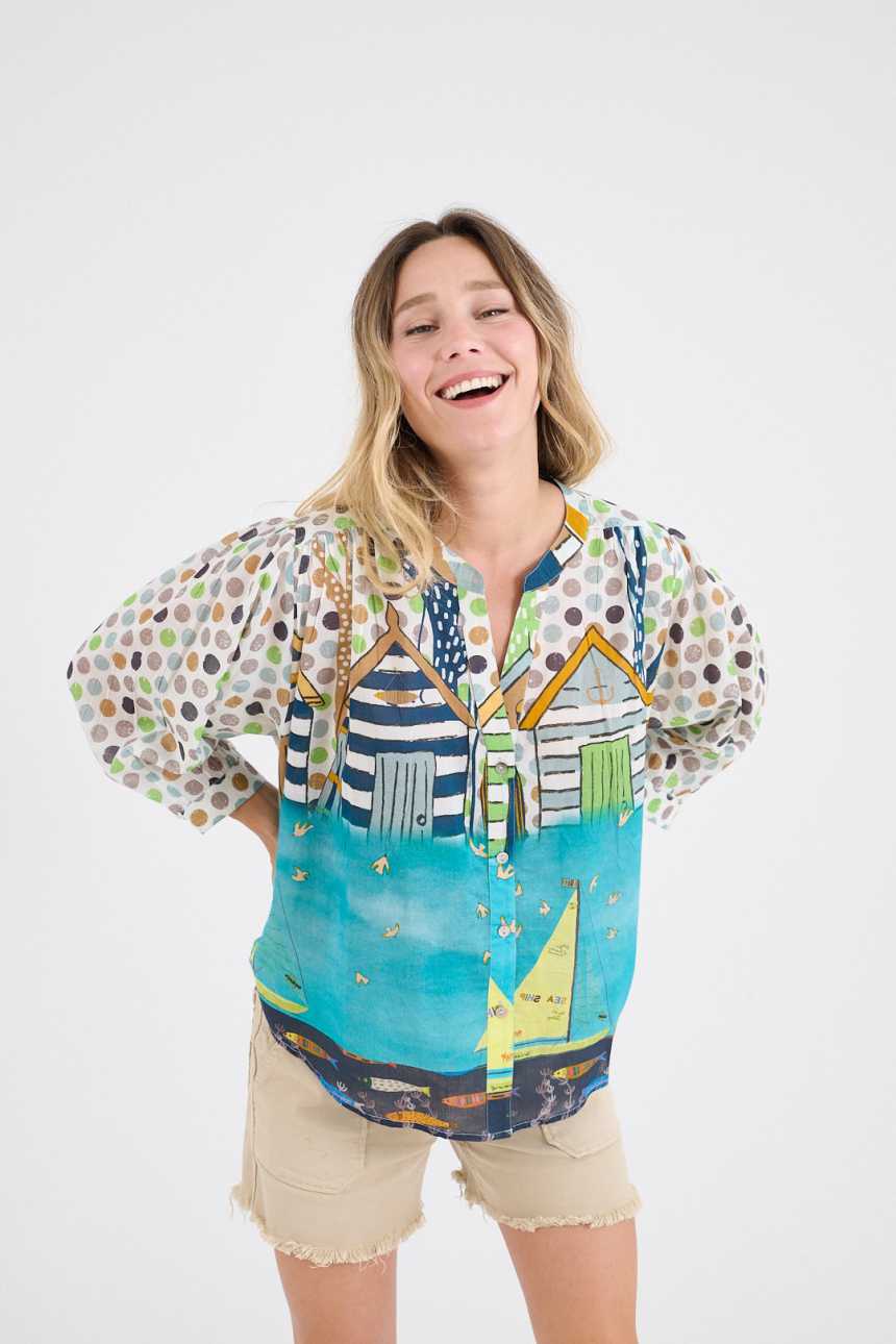 COCO GERTRUD Cotton Blouses for Women | Story Topic
