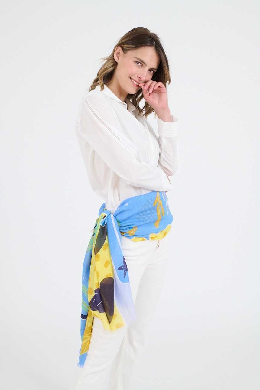 INES Scarves in modal, silk | Story Topic
