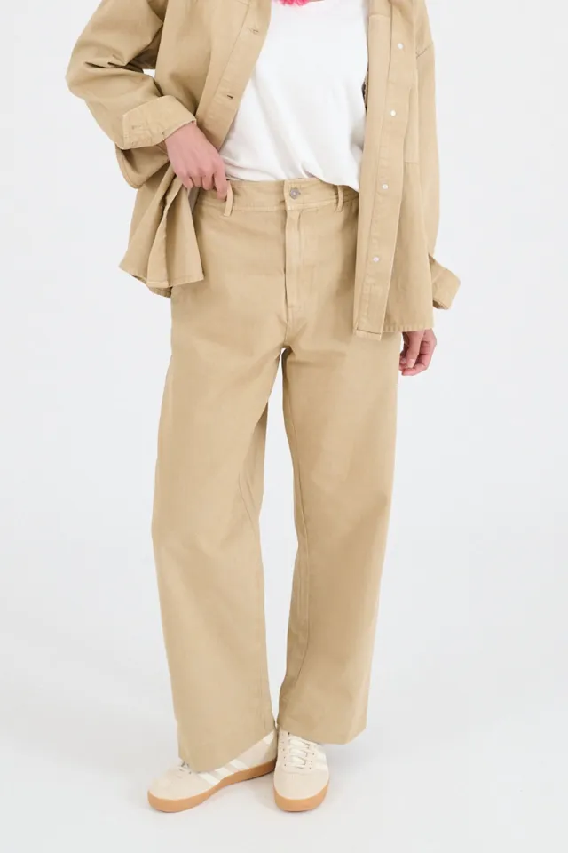 AXEL TWILL Cotton Women's Trousers | Story Topic