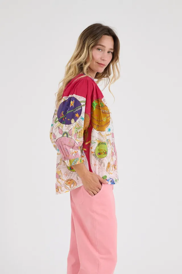 COCO LUNA Women's Cotton Blouses | Story Topic