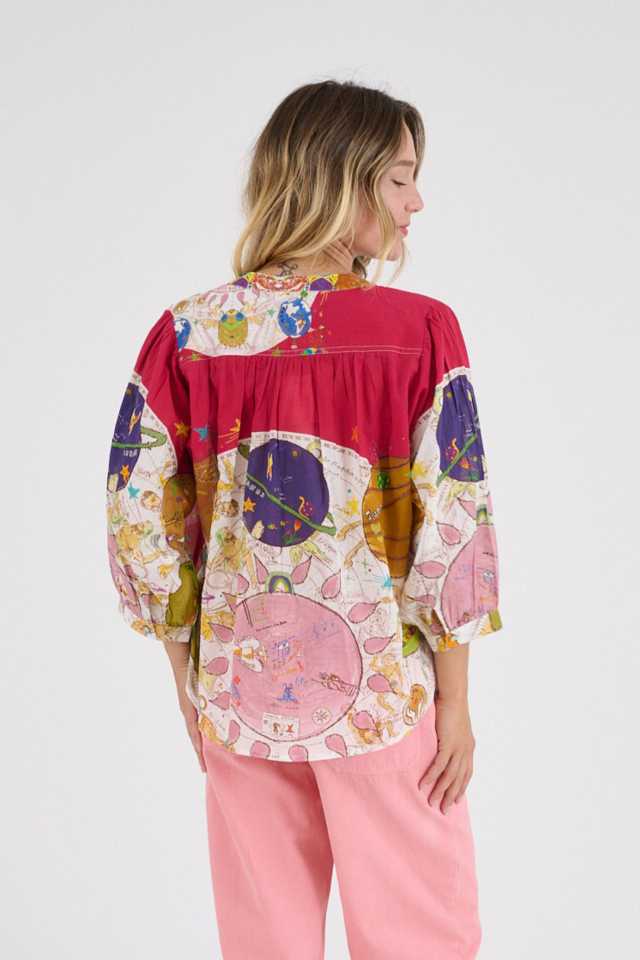 COCO LUNA Women's Cotton Blouses | Story Topic