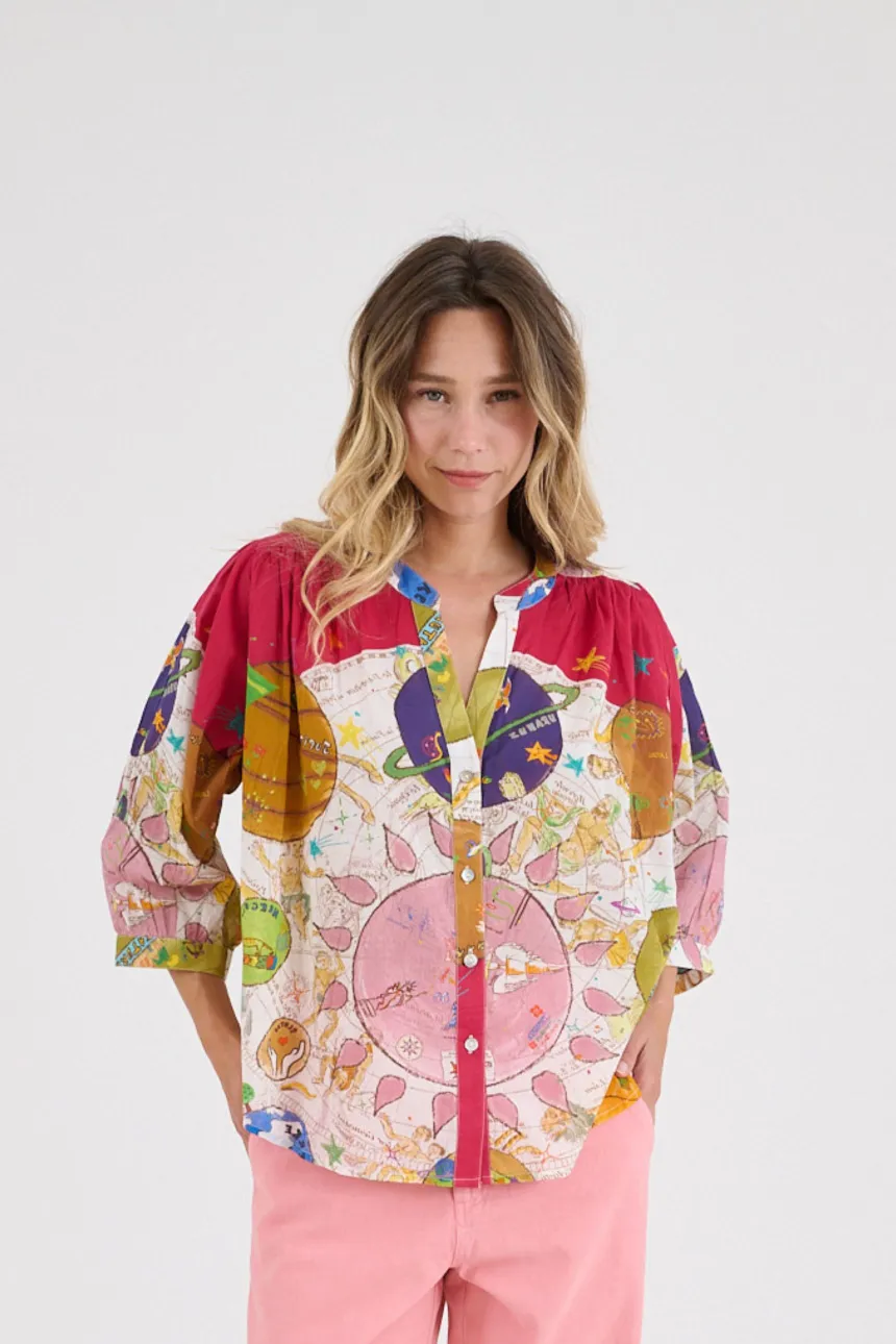 COCO LUNA Women's Cotton Blouses | Story Topic