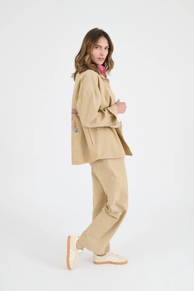 AXEL TWILL Cotton Women's Trousers | Story Topic