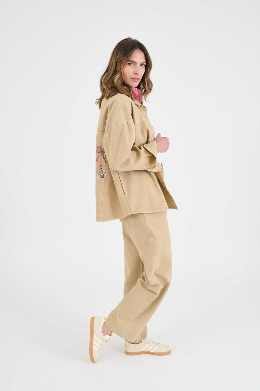 AXEL TWILL Cotton Women's Trousers | Story Topic