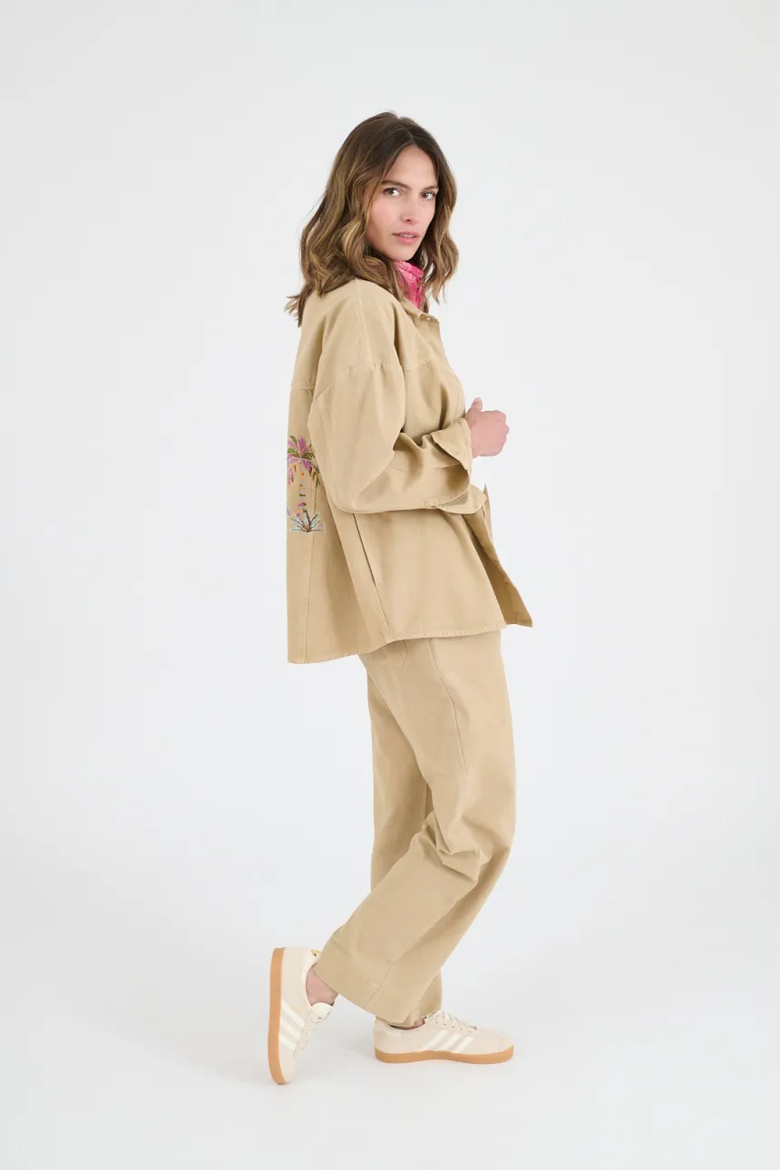 AXEL TWILL Cotton Women's Trousers | Story Topic